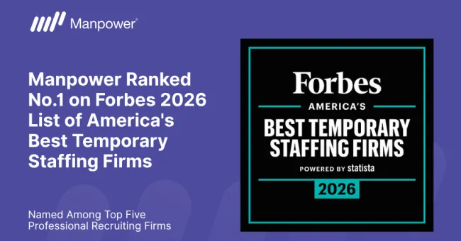 manpower forbes top temporary staff company